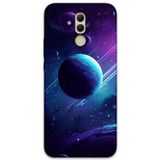 Gramaphone Huawei Mate 20 Lite Uyumlu Uzay Desenli Telefon Kılıfı + Ekran Koruyucu - 5866