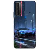Gramaphone Huawei P Smart 2021 ile Uyumlu Araba Desenli Telefon Kılıfı + Ekran Koruyucu - 5767