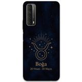 Gramaphone Huawei P Smart 2021 ile Uyumlu Boğa Burcu Desenli Telefon Kılıfı + Ekran Koruyucu - 5769