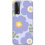 Gramaphone Huawei P Smart 2021 ile Uyumlu Çiçek Desenli Telefon Kılıfı + Ekran Koruyucu - 5799