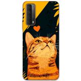 Gramaphone Huawei P Smart 2021 ile Uyumlu Kedi Desenli Telefon Kılıfı + Ekran Koruyucu - 5783