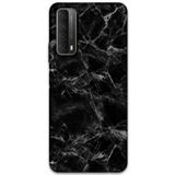 Gramaphone Huawei P Smart 2021 ile Uyumlu Mermer Desenli Telefon Kılıfı + Ekran Koruyucu - 5815