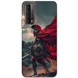 Gramaphone Huawei P Smart 2021 ile Uyumlu Retro Desenli Telefon Kılıfı + Ekran Koruyucu - 5834