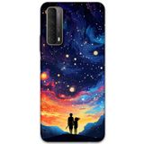 Gramaphone Huawei P Smart 2021 ile Uyumlu Uzay Desenli Telefon Kılıfı + Ekran Koruyucu - 5863