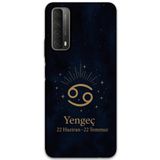 Gramaphone Huawei P Smart 2021 ile Uyumlu Yengeç Burcu Desenli Telefon Kılıfı + Ekran Koruyucu - 5771