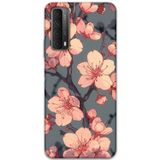 Gramaphone Huawei P Smart 2021 Uyumlu Çiçek Desenli Telefon Kılıfı + Ekran Koruyucu - 5801