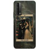 Gramaphone Huawei P Smart 2021 Uyumlu Retro Desenli Telefon Kılıfı + Ekran Koruyucu - 5846