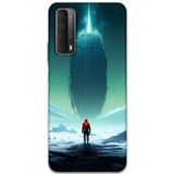 Gramaphone Huawei P Smart 2021 Uyumlu Uzay Desenli Telefon Kılıfı + Ekran Koruyucu - 5864