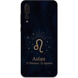 Gramaphone Huawei P20 Pro Uyumlu Aslan Burcu Desenli Telefon Kılıfı + Ekran Koruyucu - 5772