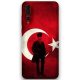 Gramaphone Huawei P20 Pro Uyumlu Atatürk Desenli Telefon Kılıfı + Ekran Koruyucu - 5849
