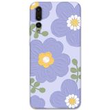 Gramaphone Huawei P20 Pro Uyumlu Çiçek Desenli Telefon Kılıfı + Ekran Koruyucu - 5799