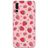 Gramaphone Huawei P20 Pro Uyumlu Çilek Desenli Telefon Kılıfı + Ekran Koruyucu - 5804