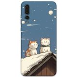 Gramaphone Huawei P20 Pro Uyumlu Kedi Desenli Telefon Kılıfı + Ekran Koruyucu - 5780