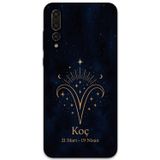Gramaphone Huawei P20 Pro Uyumlu Koç Burcu Desenli Telefon Kılıfı + Ekran Koruyucu - 5768