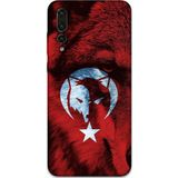 Gramaphone Huawei P20 Pro Uyumlu Türk Bayrağı Desenli Telefon Kılıfı + Ekran Koruyucu - 5856