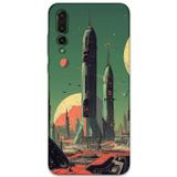 Gramaphone Huawei P20 Pro Uyumlu Uzay Desenli Telefon Kılıfı + Ekran Koruyucu - 5870