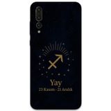 Gramaphone Huawei P20 Pro Uyumlu Yay Burcu Desenli Telefon Kılıfı + Ekran Koruyucu - 5776