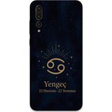 Gramaphone Huawei P20 Pro Uyumlu Yengeç Burcu Desenli Telefon Kılıfı + Ekran Koruyucu - 5771