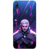 Gramaphone Huawei Y7 Prime 2019 Uyumlu Geralt Desenli Telefon Kılıfı + Ekran Koruyucu - 5826