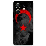 Gramaphone İnfinix Zero 30 4G ile Uyumlu Türk Bayrağı Desenli Telefon Kılıfı - 5852