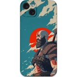 Gramaphone İphone 15 Plus Uyumlu Kratos Desenli Telefon Kılıfı + Ekran Koruyucu - 5824