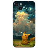 Gramaphone İphone 15 Plus Uyumlu Pikacu Desenli Telefon Kılıfı + Ekran Koruyucu - 5940