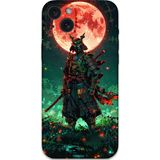 Gramaphone İphone 15 Plus Uyumlu Samuray Desenli Telefon Kılıfı + Ekran Koruyucu - 5822
