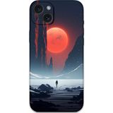 Gramaphone İphone 15 Plus Uyumlu Uzay Desenli Telefon Kılıfı + Ekran Koruyucu - 5861