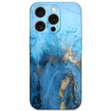Gramaphone İphone 15 Pro Max Uyumlu Mermer Desenli Telefon Kılıfı + Ekran Koruyucu - 5812