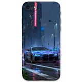 Gramaphone iPhone SE 2020 ile Uyumlu Araba Desenli Telefon Kılıfı + Ekran Koruyucu - 5767