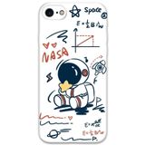 Gramaphone iPhone SE 2020 ile Uyumlu Astronot Desenli Telefon Kılıfı + Ekran Koruyucu - 5858