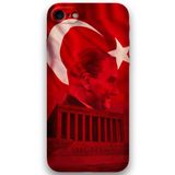 Gramaphone iPhone SE 2020 ile Uyumlu Atatürk Desenli Telefon Kılıfı + Ekran Koruyucu - 5848