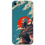 Gramaphone iPhone SE 2020 ile Uyumlu Kratos Desenli Telefon Kılıfı + Ekran Koruyucu - 5824
