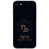 Gramaphone iPhone SE 2020 ile Uyumlu Oğlak Burcu Desenli Telefon Kılıfı + Ekran Koruyucu - 5777