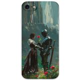 Gramaphone iPhone SE 2020 ile Uyumlu Retro Desenli Telefon Kılıfı + Ekran Koruyucu - 5839