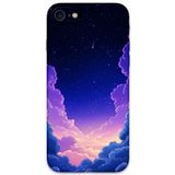 Gramaphone iPhone SE 2020 ile Uyumlu Uzay Desenli Telefon Kılıfı + Ekran Koruyucu - 5867