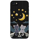 Gramaphone İphone Se 2020 Uyumlu Kedi Desenli Telefon Kılıfı + Ekran Koruyucu - 5809