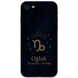 Gramaphone İphone Se 2020 Uyumlu Oğlak Burcu Desenli Telefon Kılıfı + Ekran Koruyucu - 5777