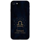 Gramaphone İphone Se 2020 Uyumlu Terazi Burcu Desenli Telefon Kılıfı + Ekran Koruyucu - 5774
