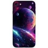 Gramaphone İphone Se 2020 Uyumlu Uzay Desenli Telefon Kılıfı + Ekran Koruyucu - 5862