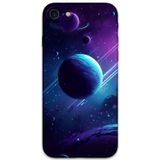 Gramaphone İphone Se 2020 Uyumlu Uzay Desenli Telefon Kılıfı + Ekran Koruyucu - 5866