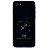 Gramaphone İphone Se 2020 Uyumlu Yay Burcu Desenli Telefon Kılıfı + Ekran Koruyucu - 5776