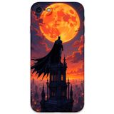 Gramaphone iPhone SE 2022 ile Uyumlu Batman Desenli Telefon Kılıfı + Ekran Koruyucu - 5829