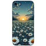 Gramaphone iPhone SE 2022 ile Uyumlu Çiçek Desenli Telefon Kılıfı + Ekran Koruyucu - 5792
