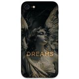 Gramaphone iPhone SE 2022 ile Uyumlu Retro Desenli Telefon Kılıfı + Ekran Koruyucu - 5832
