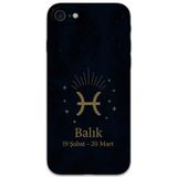 Gramaphone İphone Se 2022 Uyumlu Balık Burcu Desenli Telefon Kılıfı + Ekran Koruyucu - 5779
