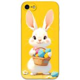 Gramaphone İphone Se 2022 Uyumlu Tavşan Desenli Telefon Kılıfı + Ekran Koruyucu - 5806