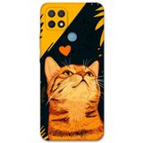 Gramaphone Oppo A15 ile Uyumlu Kedi Desenli Telefon Kılıfı + Ekran Koruyucu - 5783