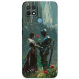 Gramaphone Oppo A15 ile Uyumlu Retro Desenli Telefon Kılıfı + Ekran Koruyucu - 5839
