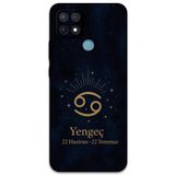 Gramaphone Oppo A15 ile Uyumlu Yengeç Burcu Desenli Telefon Kılıfı + Ekran Koruyucu - 5771